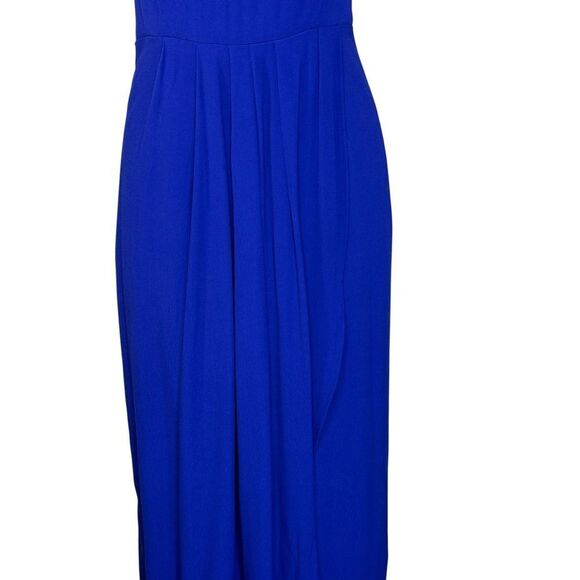 Yumi Kim So Social Royal Blue Sleeveless Midi Tulip Dress | Size L - Picture 10 of 12